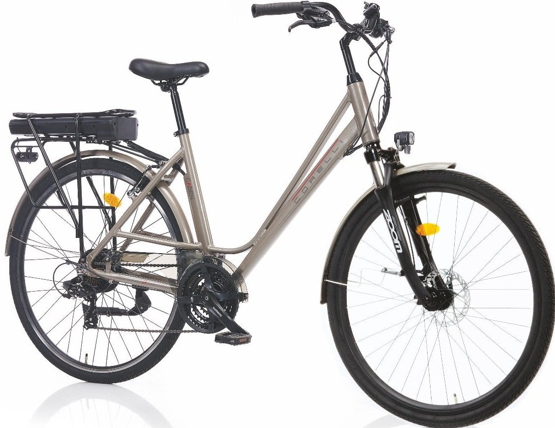 Corelli Caben 28 Jant Elektrikli Bisiklet Metalik Bej 48 Cm