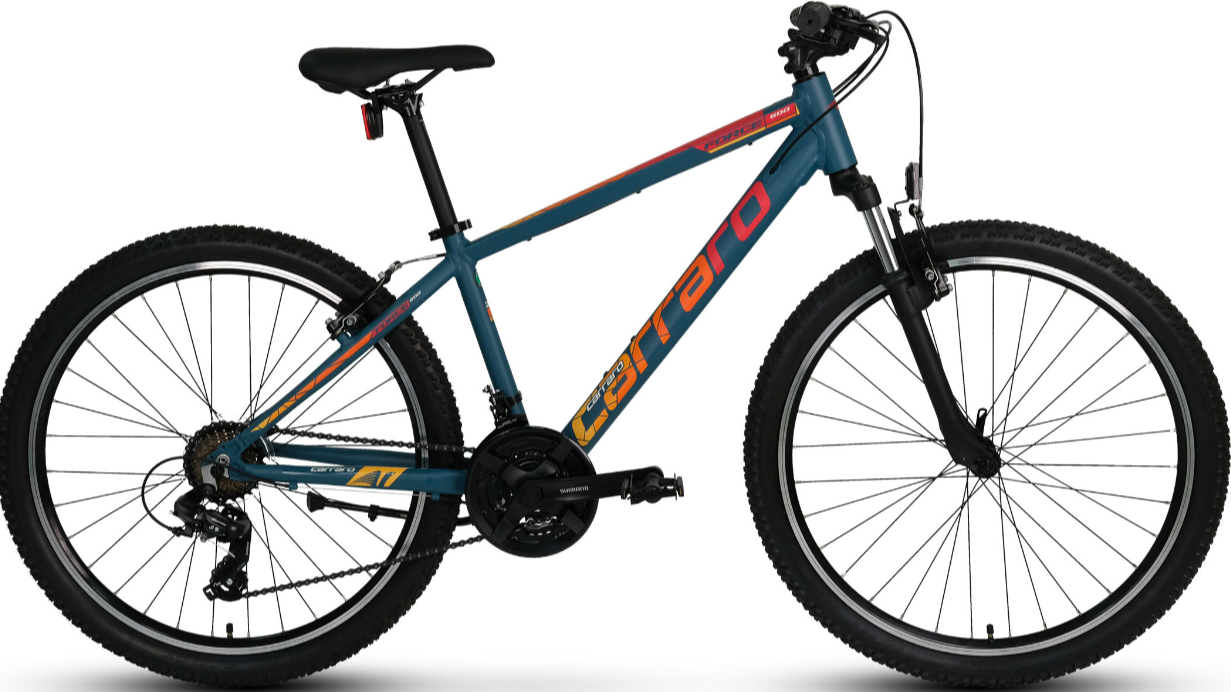 Carraro Force 600 21 Vites 26 Jant Dağ Bisikleti Petrol Mavi-Kırmızı 38 cm