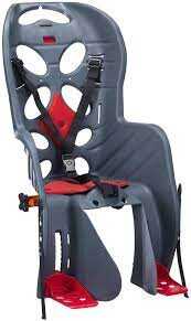 Çocuk Taşıyıcı Bisiklet Koltuğu Kadro Bağlantılı Antrasit-Kırmızı HTP