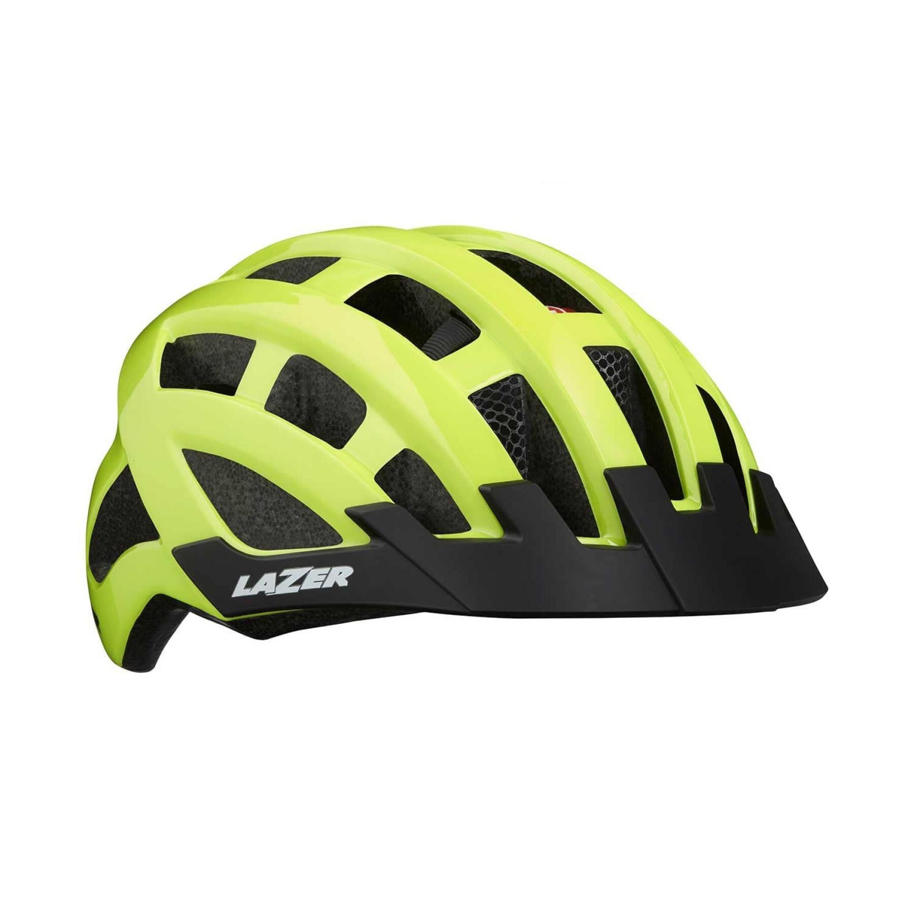 Kask Yetişkin Neon Sarı Compact  Lazer