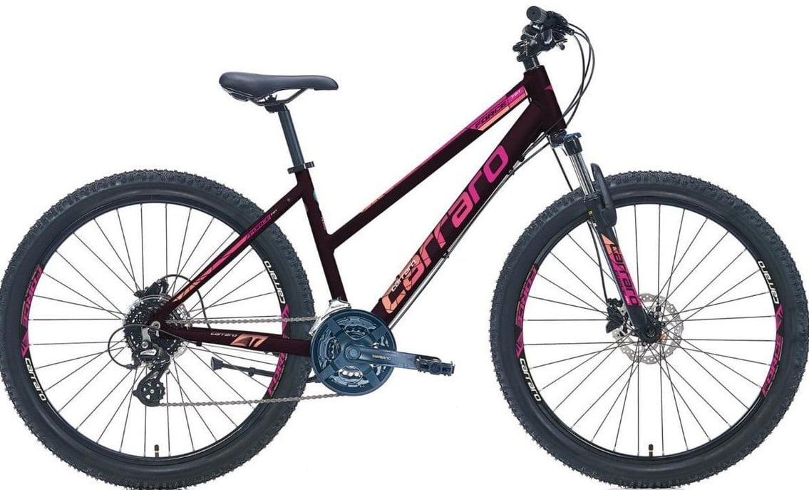 Carraro Force 701 21 Vites 27.5 Jant Dağ Bisikleti Siyah-Fuşya 43 cm