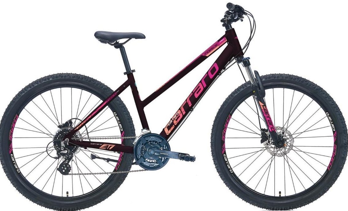 Carraro Force 701 21 Vites 27.5 Jant Dağ Bisikleti Siyah-Fuşya 43 cm