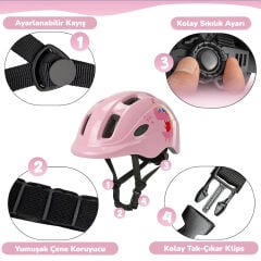 Kask Çocuk İmpact Kiddo Pembe Small