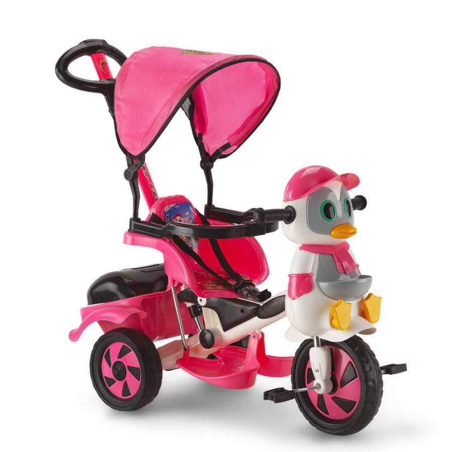 Scooter Penguen Baby Poufi Pembe