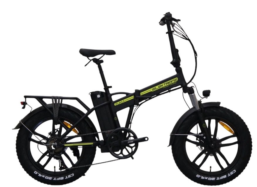 Kron Elektron Zuma 20 Jant Elektrikli Bisiklet Mat Siyah-Neon Sarı