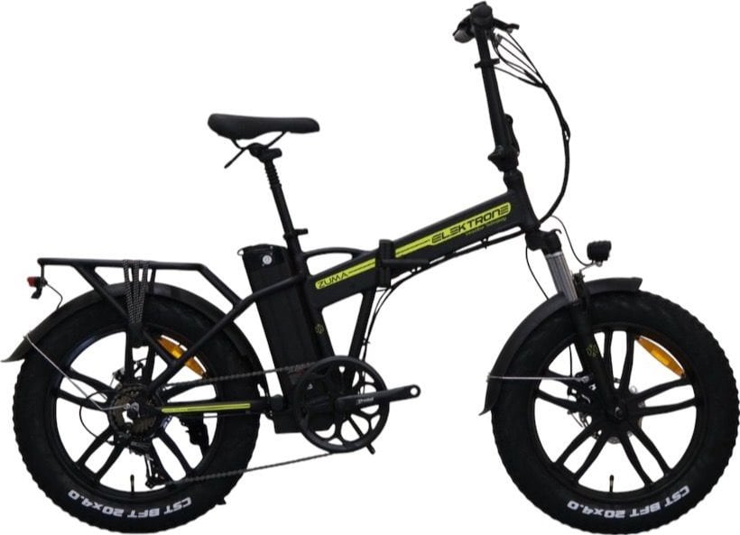 Kron Elektron Zuma 20 Jant Elektrikli Bisiklet Mat Siyah-Neon Sarı