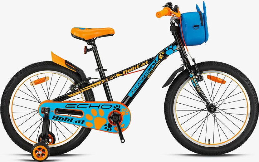 Kron Bobcat 16 Jant Erkek Çocuk Bisikleti Siyah-Mavi/Turuncu