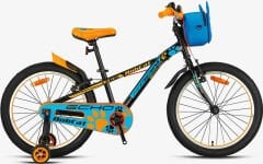 Kron Bobcat 16 Jant Erkek Çocuk Bisikleti Siyah-Mavi/Turuncu