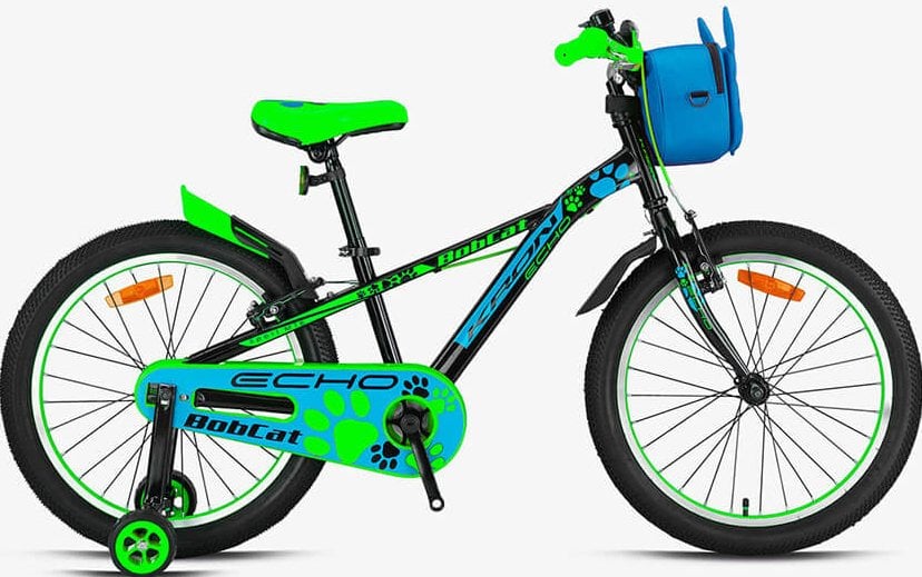 Kron Bobcat 16 Jant Erkek Çocuk Bisikleti Siyah-Mavi/Yeşil