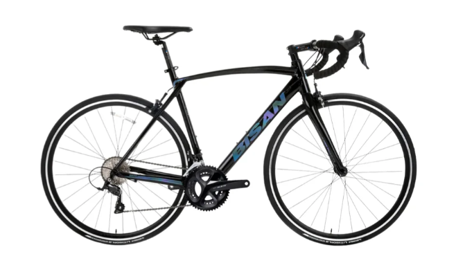 Bisan Rx9500 105 Yol Bisikleti Parlak Siyah 50 Cm