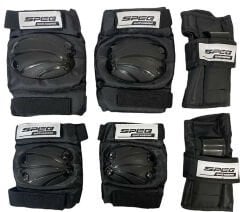 Dizlik Dirseklik Seti Siyah Medium