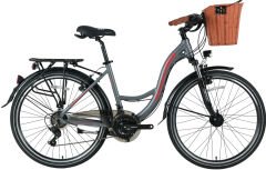 Bisan Sandy 26 Jant Şehir Bisikleti Gri-Kırmızı