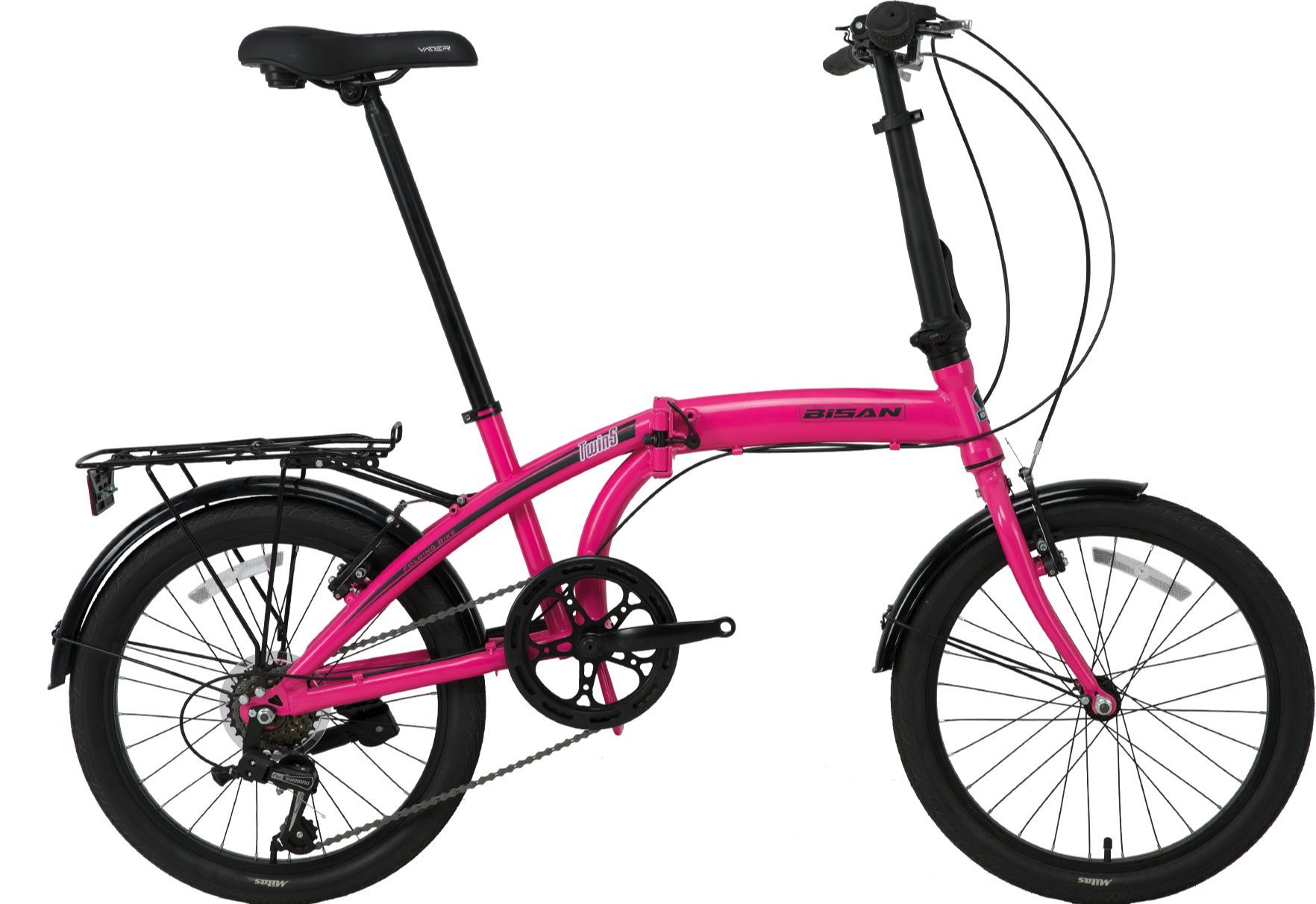 Bisan Twin S Katlanır Bisiklet Pembe