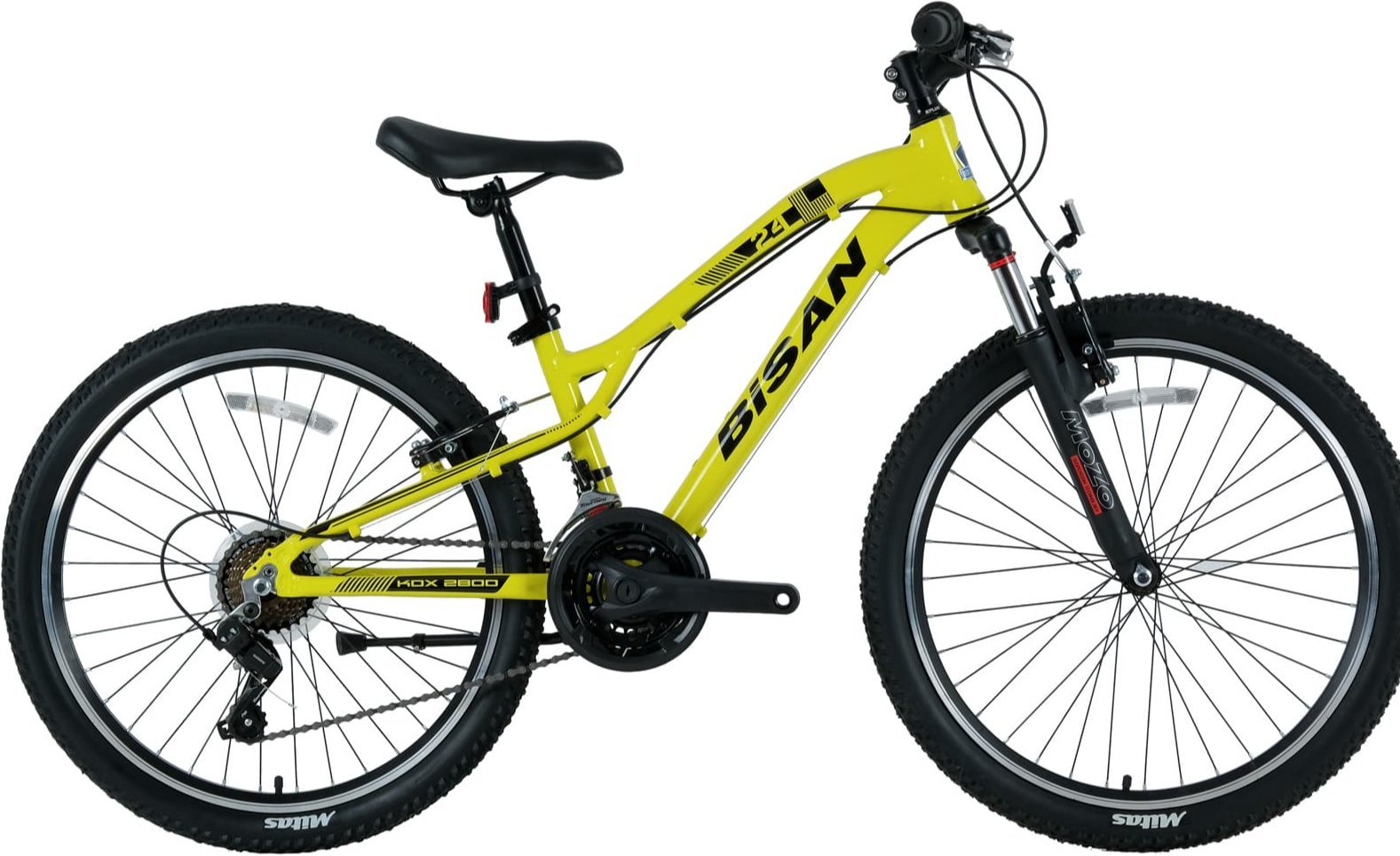 Bisan Kdx2800 Disk Fren 24 Jant Çocuk Bisikleti Sarı-Siyah