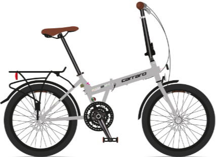 Carraro Flexi 121 D Katlanır Bisiklet Mat Navy Mavi-Siyah Kahve