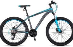 Kron XC100 V Fren 26 Jant Dağ Bisikleti Mat Füme-Gri /Mavi