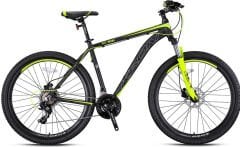 Kron XC100 26 Jant Dağ Bisikleti Mat Siyah Gri/Neon Sarı