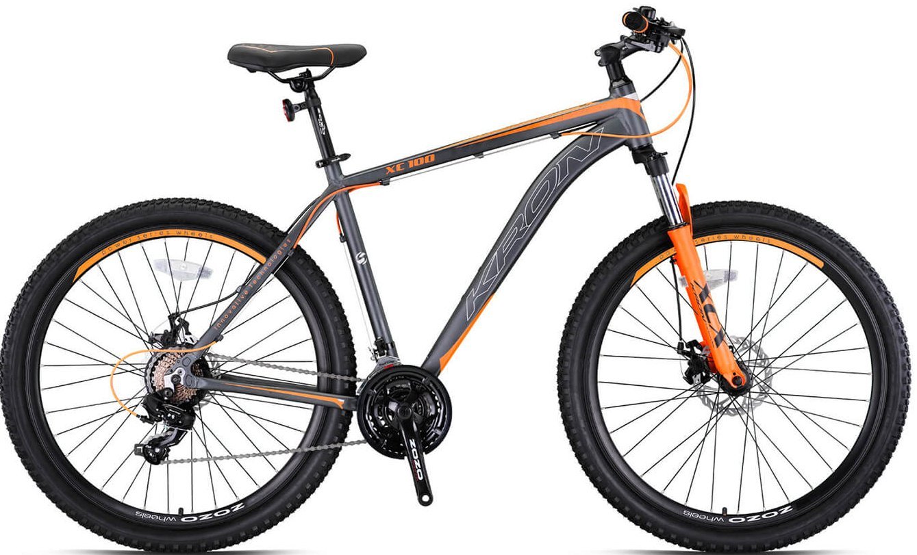 Kron XC100 26 Jant Dağ Bisikleti Mat Füme-Gri/Turuncu