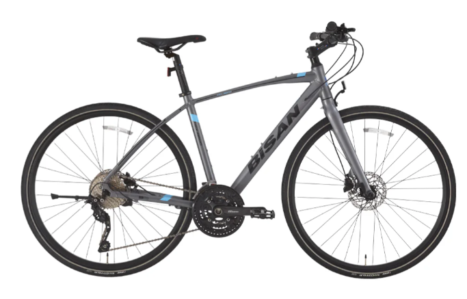 Bisan Trx8600 Deore Şehir Bisikleti Metalik Gri 52 cm