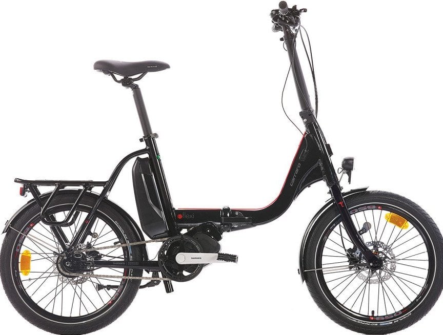 Carraro E-Flexi Nex-8 20 Jant Elektrikli Katlanır Bisiklet Siyah-Kırmızı