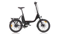 Carraro E-Flexi Nex-8 20 Jant Elektrikli Katlanır Bisiklet Siyah-Kırmızı