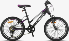 Kron XC75 Lady 20 Jant Kız Çocuk Bisikleti Mat Siyah/Mor