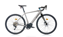 Carraro Gravel GE 5.0 Elektrikli Gravel Bisiklet Mat Gümüş-Siyah 55 cm