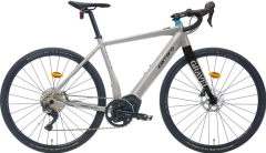 Carraro Gravel GE 5.0 Elektrikli Gravel Bisiklet Mat Gümüş-Siyah 55 cm