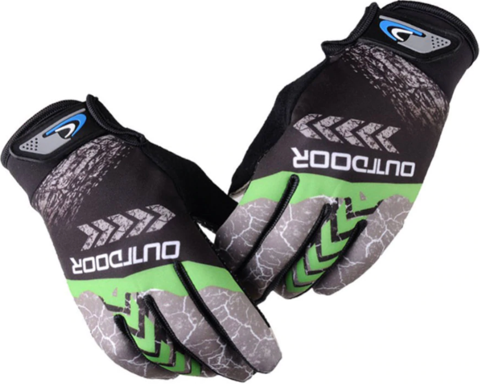 Eldiven Uzun Parmak Likralı Yeşil