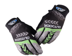 Eldiven Uzun Parmak Likralı Yeşil