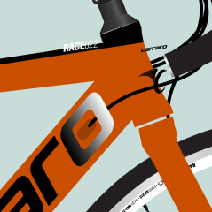 Carraro Race 022 Aero 16 Vites 28 Jant Yol Bisikleti 54 cm Turuncu-Siyah-Beyaz