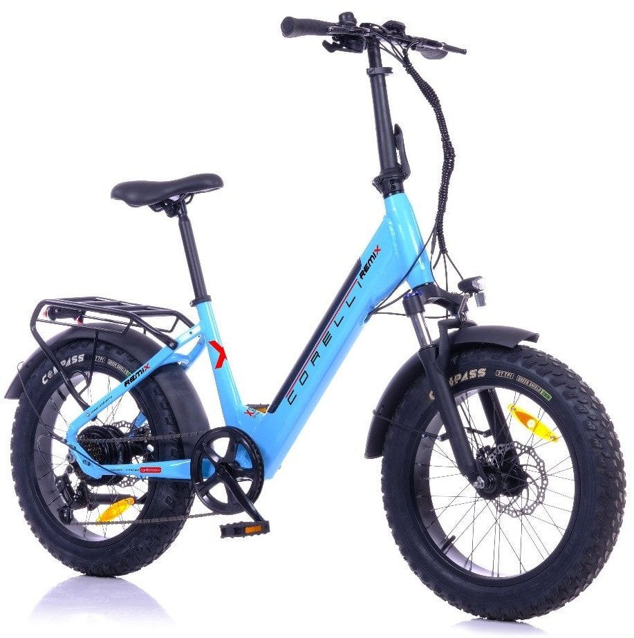 Corelli Remix 20 Jant Katlanabilir Fat Bike Elektrikli Bisiklet Gri
