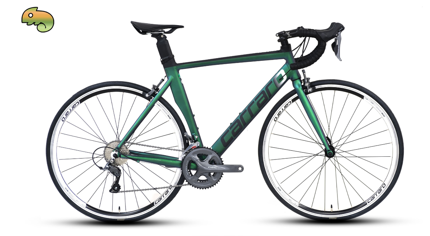 Carraro Race 022 Aero 16 Vites 28 Jant Yol Bisikleti 47 cm Bukalemun-Siyah-Beyaz