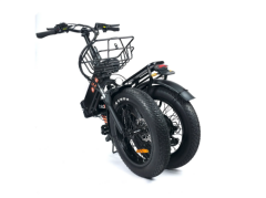 Alba Fold 3 Fatbike Katlanır 20 Jant Elektrikli Bisiklet Siyah