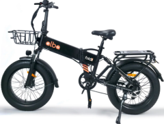 Alba Fold 3 Fatbike Katlanır 20 Jant Elektrikli Bisiklet Siyah