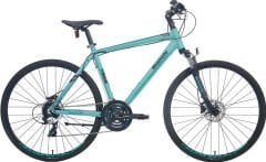 Bianchi Touring 713 Hidrolik Fren 24 Vites 28 Jant Şehir Bisikleti Metalik Koyu Yeşil-Beyaz/Bakır