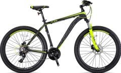 Kron XC100 V Fren 27,5 Jant Dağ Bisikleti Mat Siyah - Neon Sarı