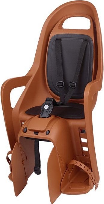 Çocuk Taşıyıcı Bisiklet Koltuğu Bagaj Bağlantılı Kahverengi Groovy Polisport