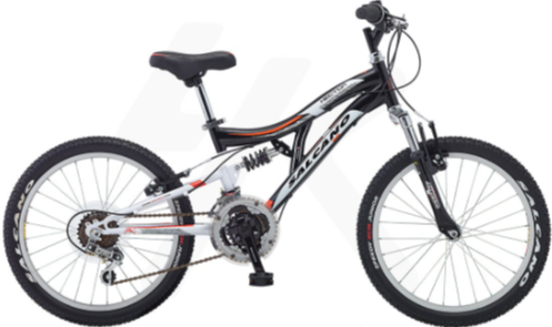 Salcano Hector 20 Jant Erkek Çocuk Bisikleti Mat Siyah-Turuncu/Beyaz