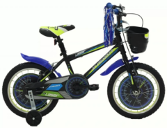 Belderia Laser 16 Jant Çocuk Bisikleti Siyah-Mavi