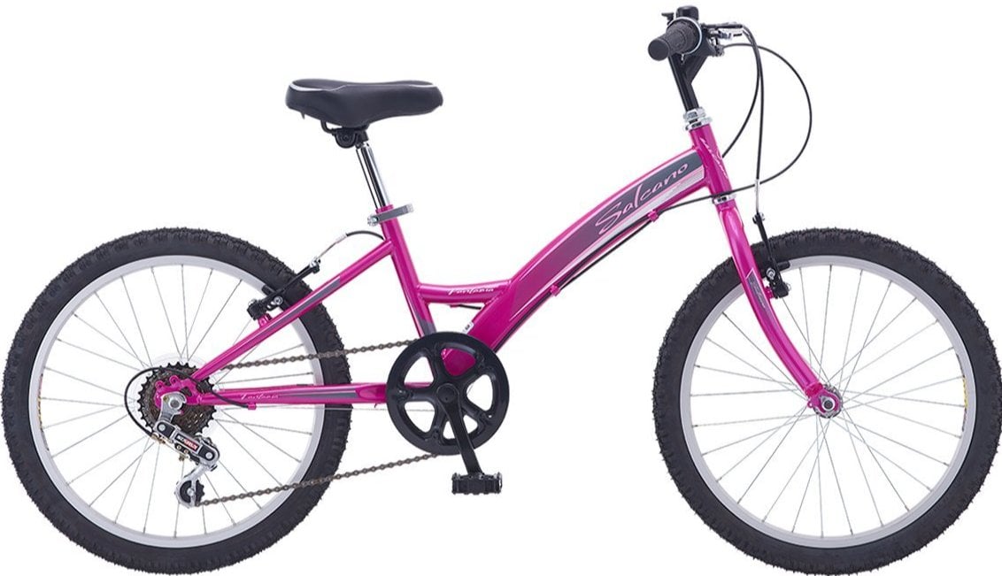 Salcano Fantasia 20 Jant Kız Çocuk Bisikleti Mat Turkuaz-Mor