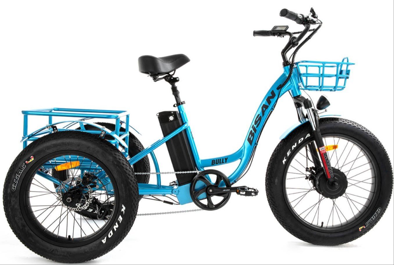 Bisan Bully Fatbike Elektrikli Kargo Bisikleti Mavi