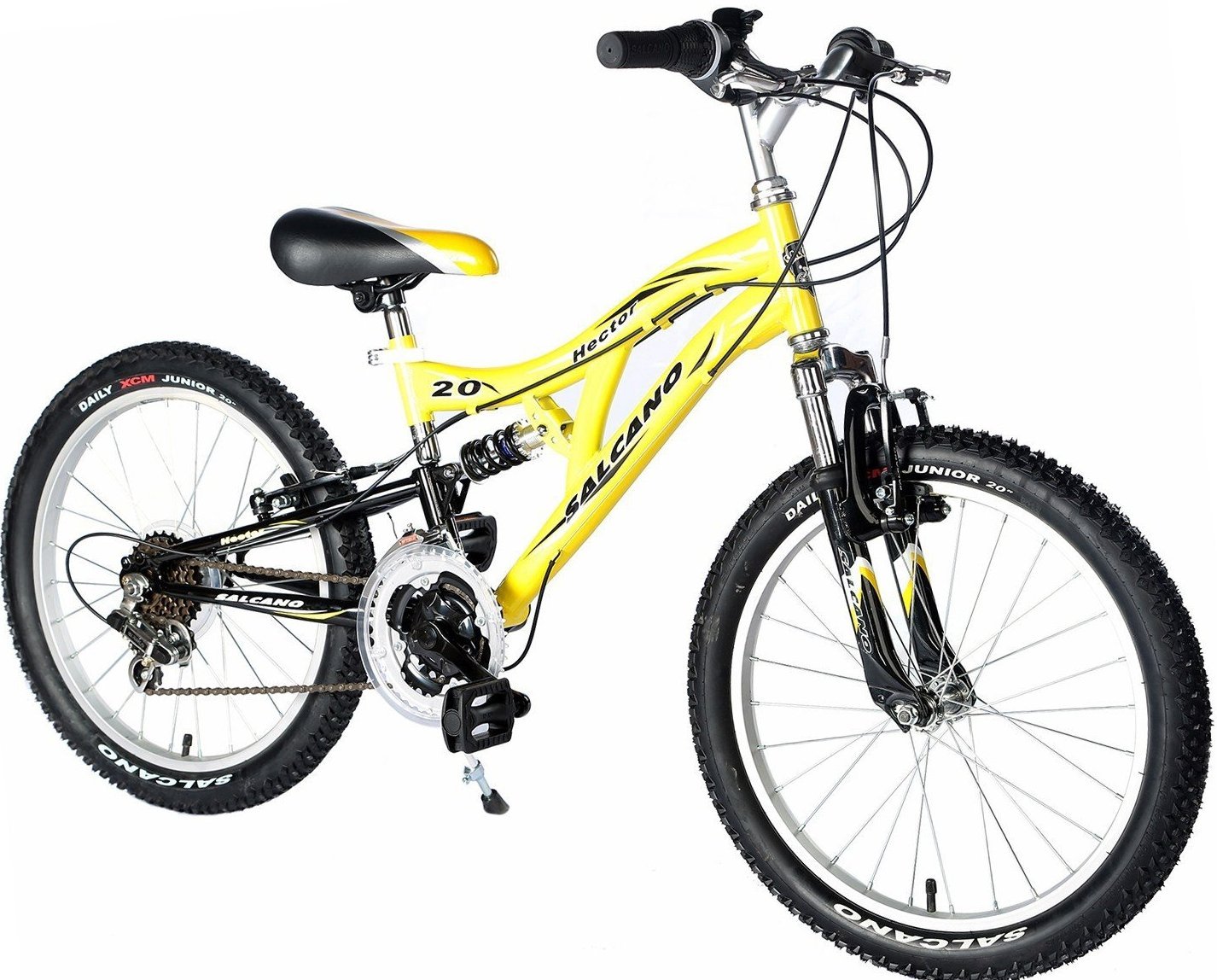 Salcano Hector 20 Jant Erkek Çocuk Bisikleti Yeşil-Gri-Siyah