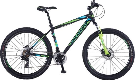 Salcano NG650 Hidrolik Fren 26 Jant Dağ Bisikleti Mat Siyah Yeşil/Turkuaz