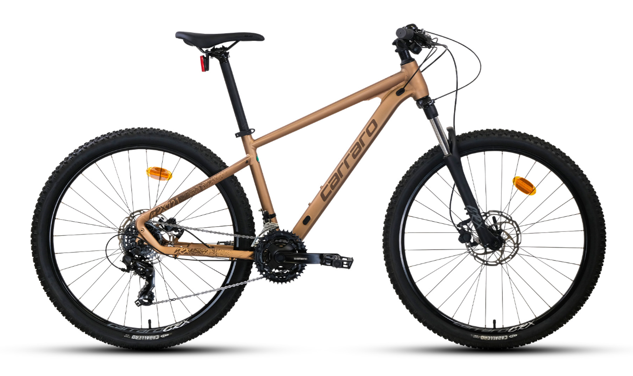 Carraro Crx 721 21 Vites 27.5 Jant Dağ Bisikleti Mat Bronz-Kahverengi 40 cm