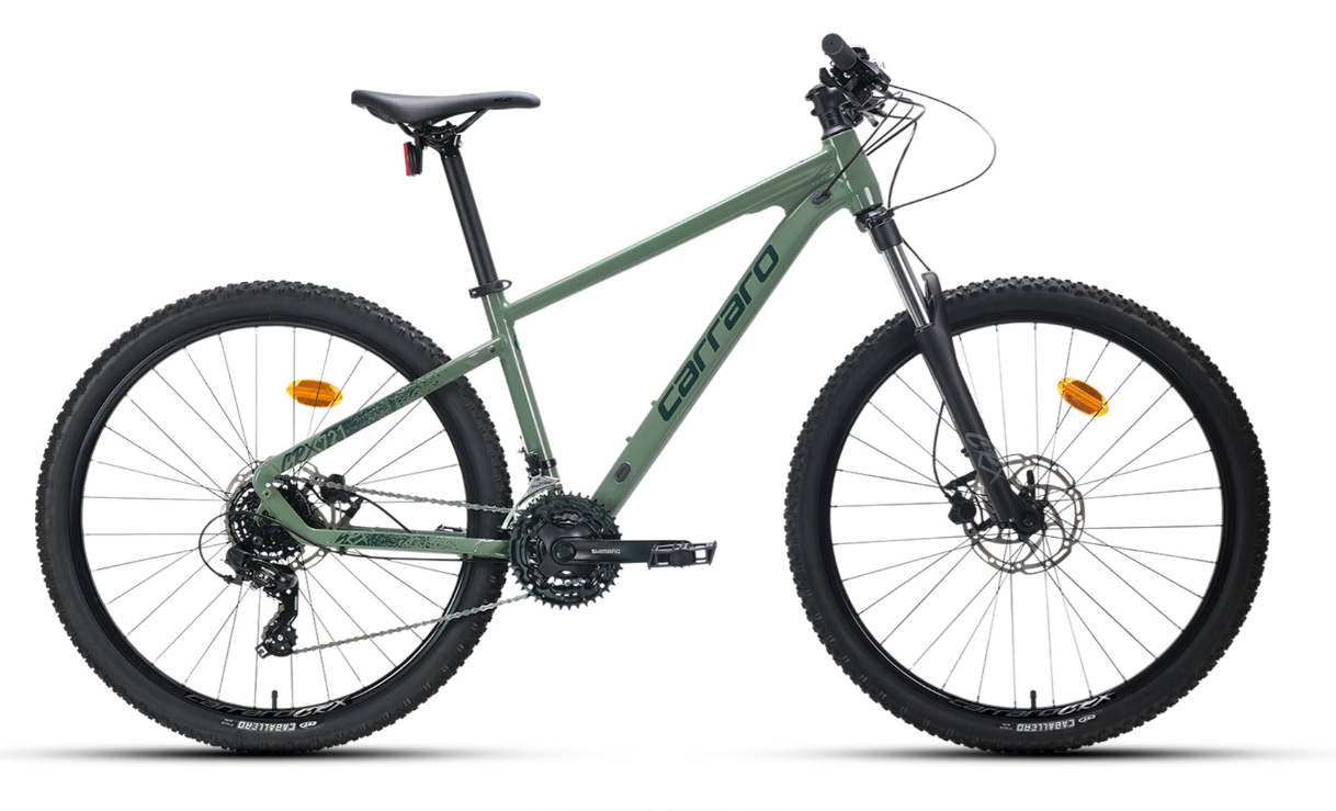 Carraro Crx 721 21 Vites 27.5 Jant Dağ Bisikleti Ada Çayı-Koyu Yeşil 40 cm