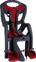 Çocuk Taşıyıcı Bisiklet Koltuğu Bagaj Bağlantılı Antrasit- Kırmızı Bellelli PEPE