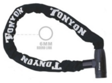 Halat Kilit 4x120 cm Zincirli Siyah Tonyon