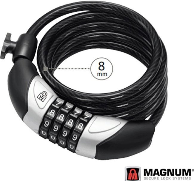 Kilit Magnum Spiral 8x1800 Şifreli 3112