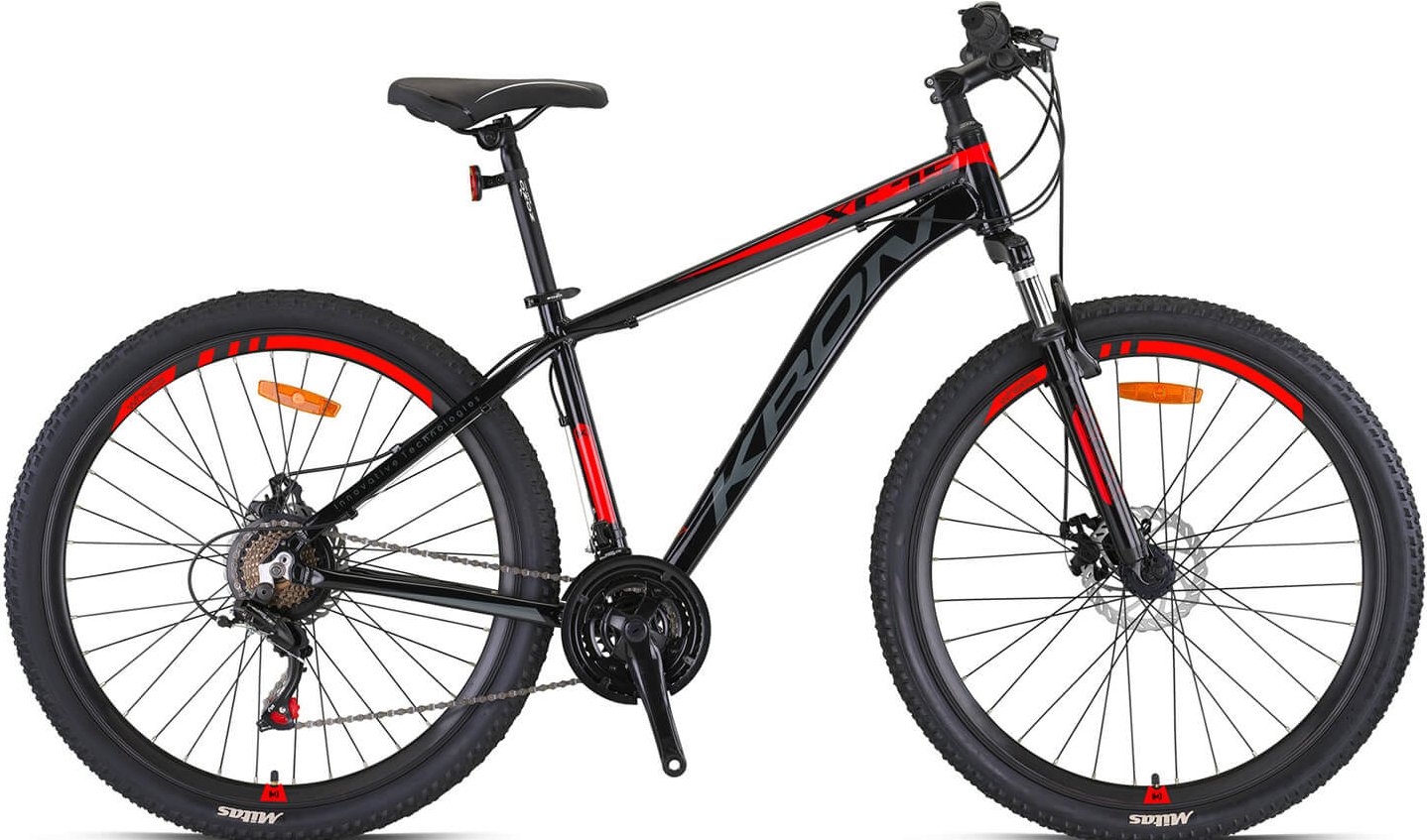 Kron XC 75 27.5 Jant Mekanik Disk Dağ Bisikleti Siyah-Kırmızı/Füme 48 cm